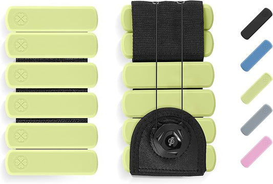 Wrist Weights - set of 2(1lb each), Adjustable Wearable Silicone Wrist & Ankle Bangles for Men and Women, Increase Training Intensity for Yoga, Pilates, Aerobics, Gym, Swimming, Hiking, Housework, Jogging, etc.