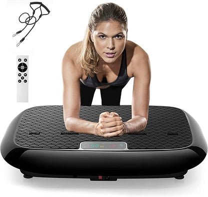 Vibration Plate, Whole Body Vibration Platform Exercise Machine with Bluetooth Speaker, Home Fitness Equipment for Weight Loss & Toning(Jumbo Size)