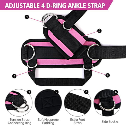 Ankle Straps for Cable Machine Glute Kickbacks