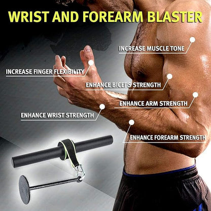 Forearm Wrist Roller Blaster Exerciser, Wrist Roller & Forearm Roller for Training, Workout, Fitness, Arm Strength Trainer for Gym and Home