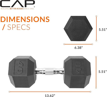 CAP Barbell Coated Dumbbell Weight Pairs | Multiple Options