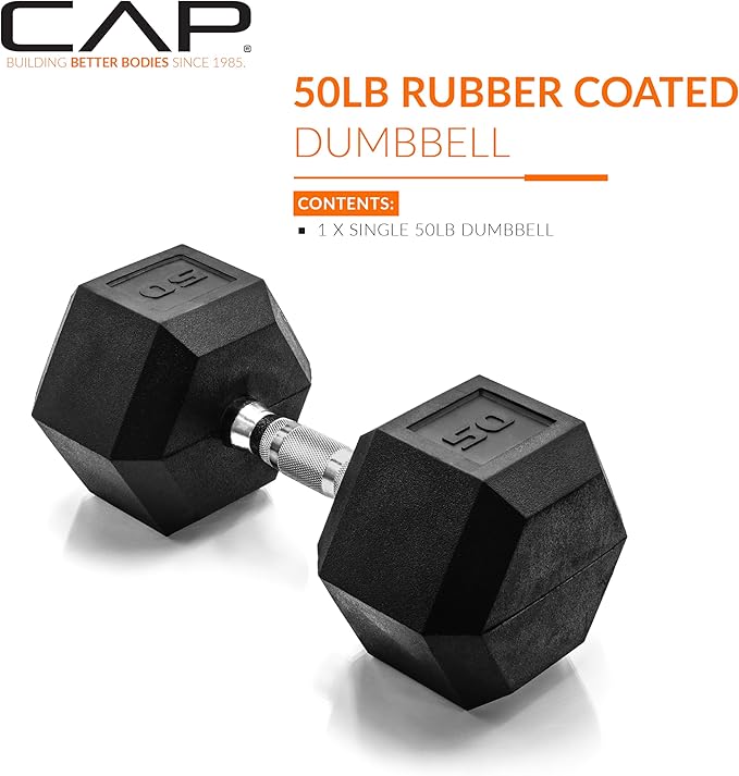 CAP Barbell Coated Hex Dumbbell Weight