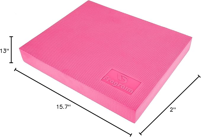 Balance Pad, Non-Slip Foam Mat & Ankles Knee Pad Cushion for Physical Therapy, Rehabilitation, Core Balance and Strength Stability Training, Yoga & Fitness, 15.7 x 13 x 2 Inch