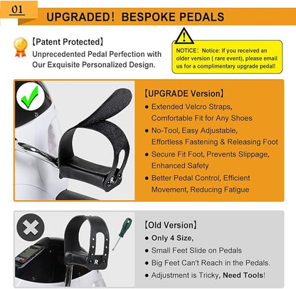 Pedal Exerciser Stationary Under Desk Mini Exercise Bike - Peddler Exerciser with LCD Display, Foot Pedal Exerciser for Seniors,Arm/Leg Exercise