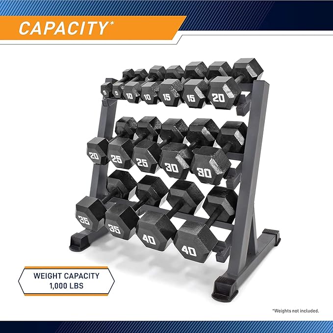 Marcy Weight Storage Organizer Racks for Dumbbells, Kettlebells, Weight Plates