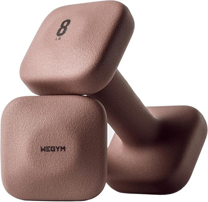 SafeGrip Dumbbells with Anti-Slip, Thick Handles and Flat, Sturdy Sides for Secure Workouts at Home, for Weightlifting, and Personal Training