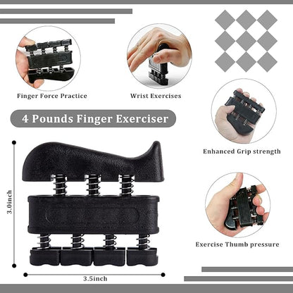 Grip Trainers, Including Forearm Strengtheners, Finger Trainers, Mechanical Counting Grips, Stress Balls, Hand Grippers, Strengthening Devices for Strength Training, Grip Improvement and Hand