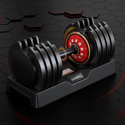 SogesPower 25LB/55LB 5 in 1 Adjustable Dumbbells Set 5LB to 25LB, Or 10LB to 55LB Adjustable