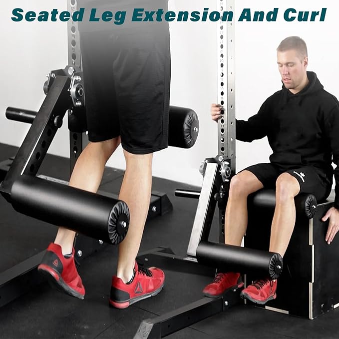 Leg Extension and Leg Curl Machine 600lbs (2 (2 Options 18mm or 26mm Holes)