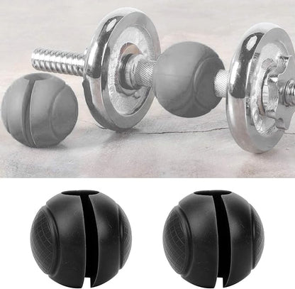 2Pcs Barbell Grips Round Thick Silicone Dumbbell Adapter Balls