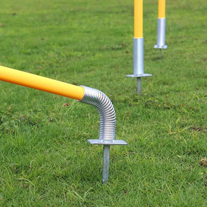 TNZMART Spring Agility Training Pole Set Soccer Plug-in