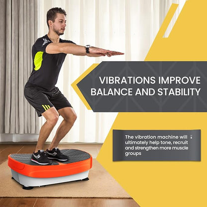 Fitness Vibration Plate Exercise Equipment Whole Body Shape Exercise Machine Vibration Platform Fit Massage Workout Trainer,Max User Weight 330lbs