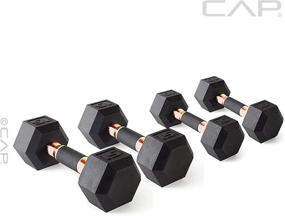 CAP 50 lbs Coated Dumbbell Set | Multiple Styles