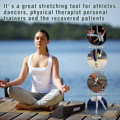 Ankle Balance Boards,Ankle Strengthener,Calf Stretcher,Achilles Stretcher,Slant Board for Calf Stretching,Calf Stretcher for Physical Therapy Equipment Plantar Fasciitis,Achilles Tendonitis, Shin Splints, Achilles Tendon Injuries