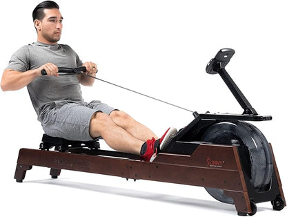 Sunny Health & Fitness Elite Water Rowing Machine