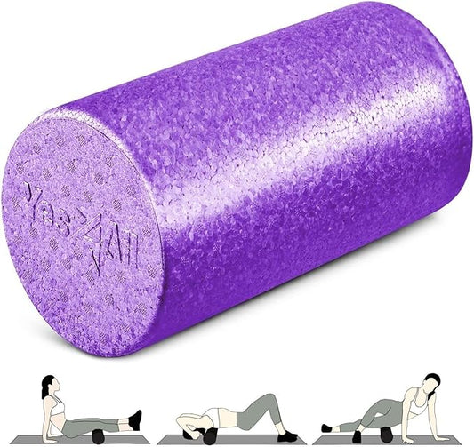 Yes4All High-Density Foam Roller for Back Pain Relief, Yoga, Exercise, Physical Therapy, Muscle Recovery & Deep Tissue Massage - 12, 18, 24, 36 inch