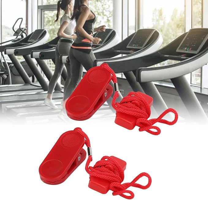 2pcs Running Machine Safety Key Treadmill Magnetic Security Switch Fitness Replacement, Magnetic Suction, Easy, Automatic Protection Device for Sports Equipment