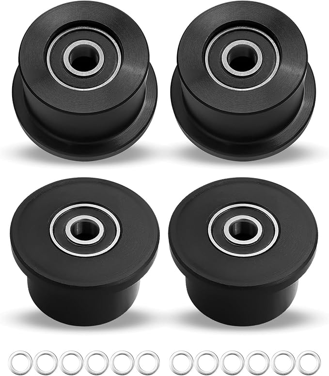 Upgrade Machined Wheels Rollers Fit for Total Gym 1000 Achiever 4 Pack