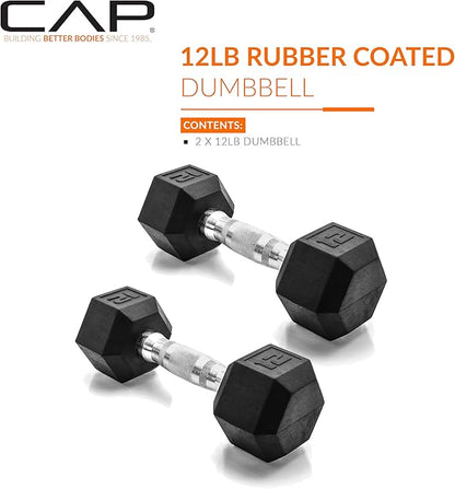 CAP Barbell Coated Dumbbell Weight Pairs | Multiple Options