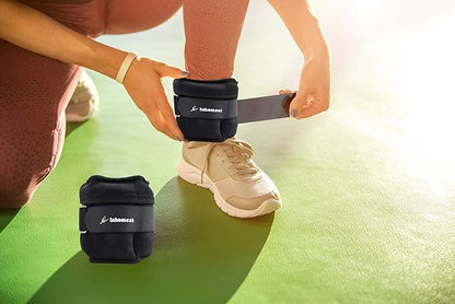 Adjustable Ankle Weights 1-5/10/12 Lbs Leg Weights for Men Women,Wrist Ankle Weights for Physical Therapy,Yoga Pilates,Workout,Walking,Jogging