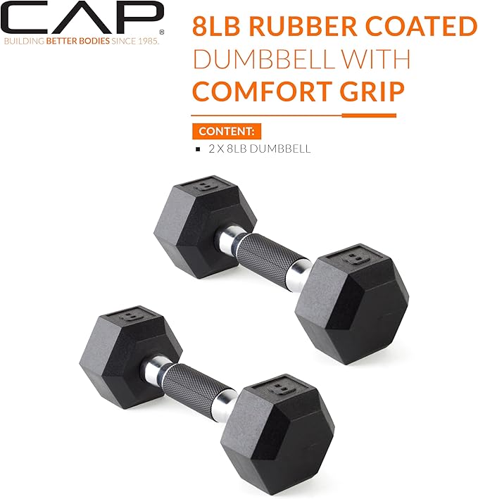 CAP Barbell Coated Dumbbell Weight