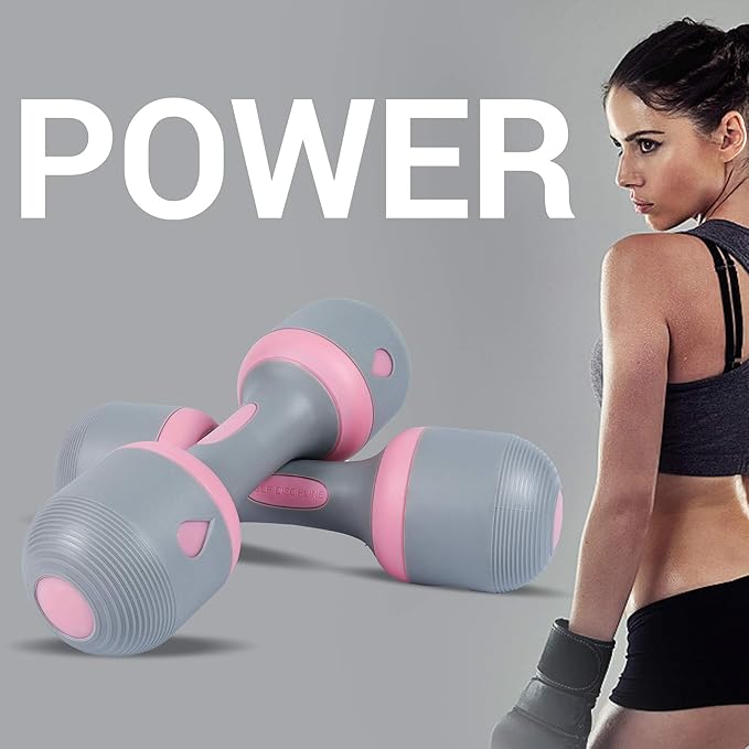 Nice C Adjustable Dumbbells Weights, Neoprene All-in-1 Options, Non-Slip, All-Purpose, Home, Gym, Office