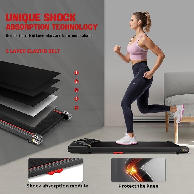 Walking Pad, Treadmill for Home,Under Desk Treadmill Portable with Remote Control