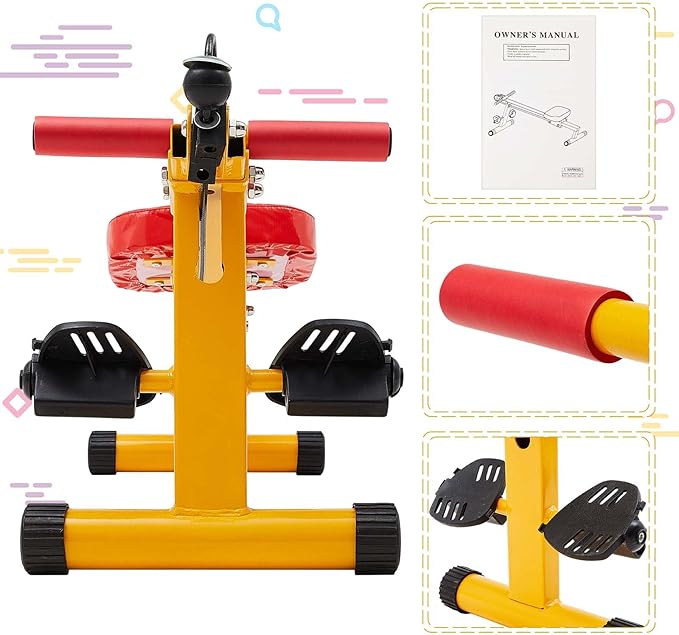 Kids Rowing Machine Fitness Exercise Equipment for Kids Indoor Waist and Back Exerciser Adjustable Kids Workout Equipment for Physical Training Beginners Children Toddler Outdoor Sports