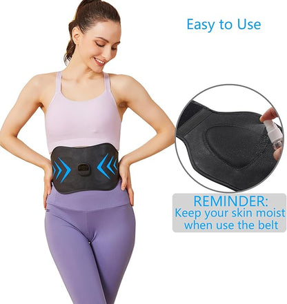 ABS Stimulator, EMS Muscle Stimulator, Ab Machine, Fitness Workout Equipment for Women and Men, Portable Muscle Toner for Abdomen