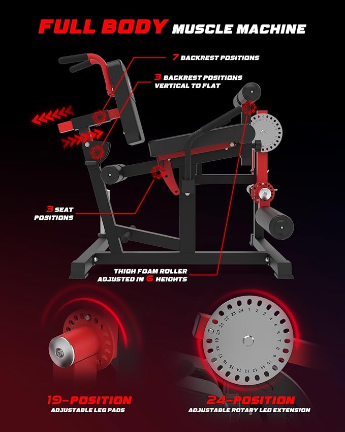 HVO Leg Extension and Curl Machine - Leg