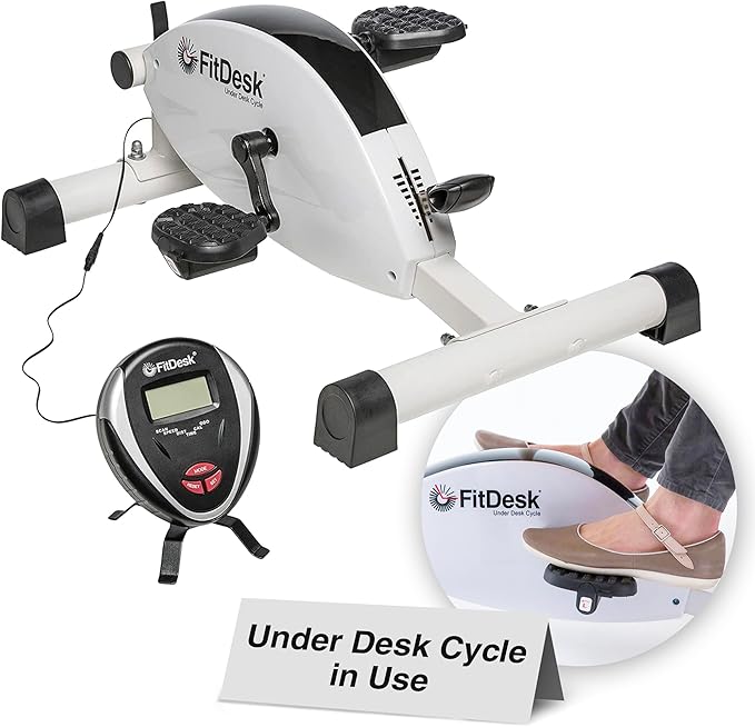 FitDesk Under Desk Bike Pedal Machine with Magnetic