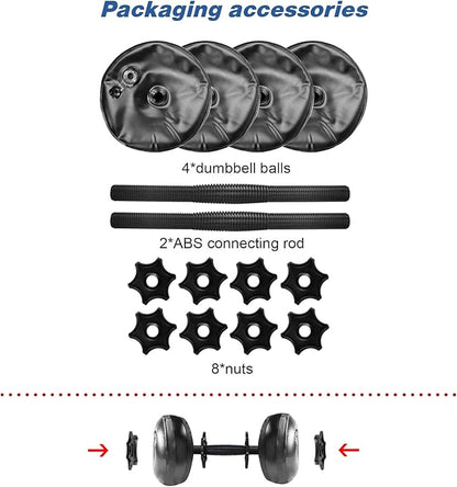 Water Filled Dumbbells Set - Water Filled Weights