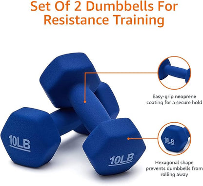 Amazon Basics Neoprene Dumbbell Hand Weights