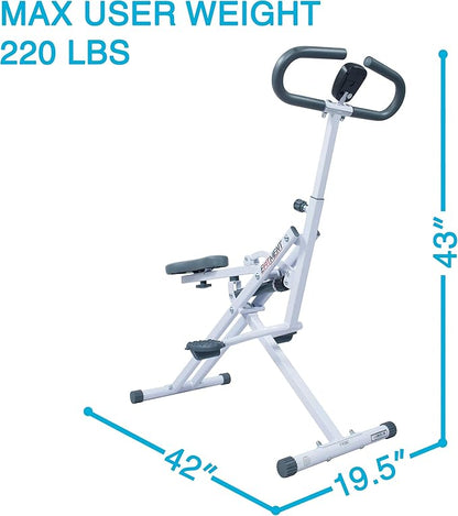 Rower-Ride Squat Machines for Home Exercise Trainer Total Body Abs and Glutes Butt Assist Db Method Upright Workout Rowing Machine - SA022