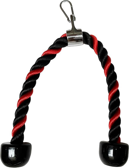 Tricep Rope Cable Attachments Cable Machine Accessories for Home Gym, 27 Inch Tricep Rope For Pulley System Attachment, LAT Pull Down Attachment, Cable Machine Attachments, Weight Fitness With Pulldown Grips