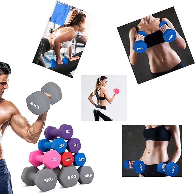 Set of 2 Neoprene Dumbbell Hand Weights