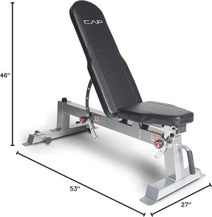 CAP Barbell Deluxe Utility Weight Bench Color Series