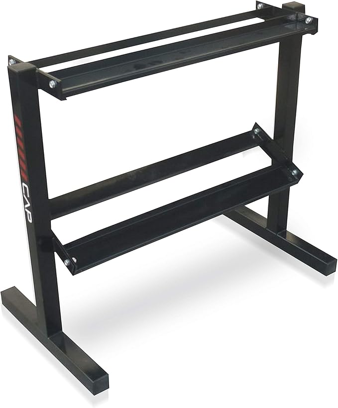 CAP Barbell RK-24D-2J 24” Dumbbell Storage Rack, Black