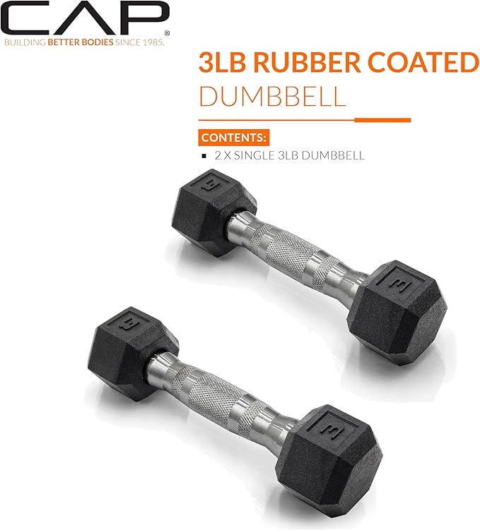 CAP Barbell Coated Dumbbell Weight