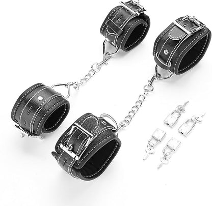 EXREIZST Adjustable Expandable 2 Silver Spreader Bar Set Home Gyms Sports Set, Silver