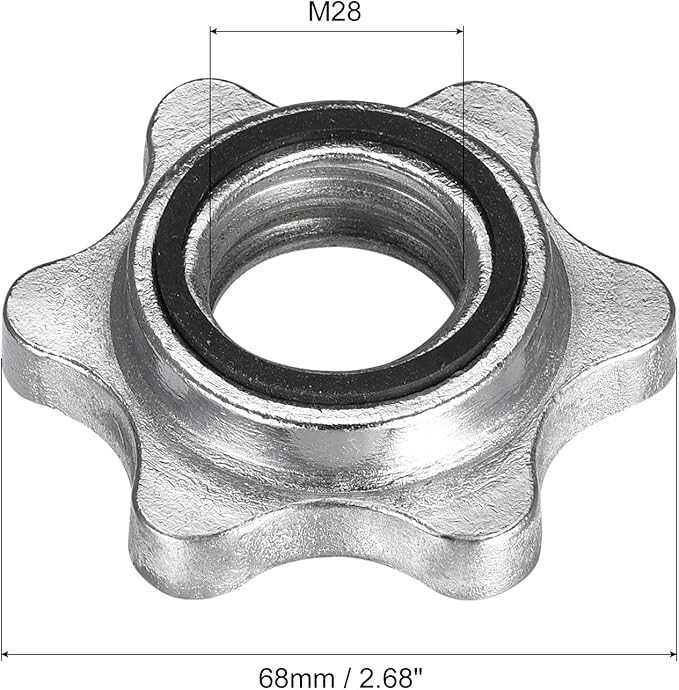 uxcell Dumbbell Hex Nut 4Pcs M28 M28 Anti-Slip