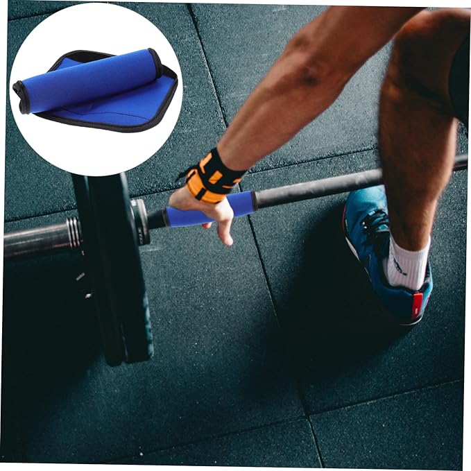 2pcs Horizontal Bar Non-Slip Curl Bar with Weights Squat Bar Portable Barbell Cover Bar Cover for Hip Thrusts Gym Sport Accessories Bar Pad Grasp Fitness Equipment Polyester