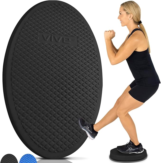 Vive Oval Balance Pad - Wobble Cushion For Physical Therapy And Rehabilitation Equipment - Soft Stability Trainer Foam For Workouts, Yoga, Core Strength And Pilates - Device For Women, Men And Kids