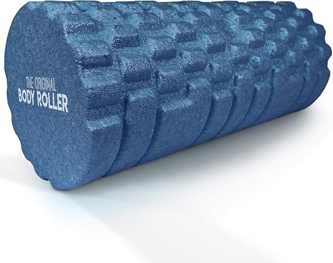 High Density Foam Roller Massager for Deep Tissue Massage of The Back and Leg Muscles - Self Myofascial Release of Painful Trigger Point Muscle Adhesions