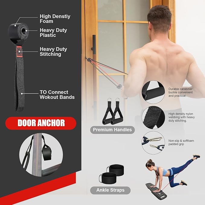 Portable Home Gym System For Men and Women: Push Up Board, Multi-Functional 15 in 1 Foldable Push Up Bar, Push up Handles for Floor, Professional Strength Training