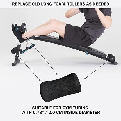 Foam Foot Pads Rollers Set of a Pair for Home Gym Exercise Machines Equipments