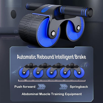 AB Wheel Roller with Automatic Rebound Assistance and Resistance Springs Perfect Home Gym Equipment for Men Women Abdominal Exercise Abdominal Fitness