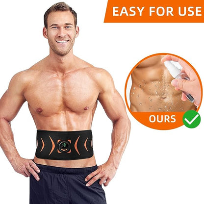 ABS Stimulator, Abdominal Toning Belt Portable Muscle Toner Waist Trainer Fitness Trimmer Workout Equipment for Home