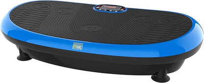 Signature Fitness Vibration Plate Exercise Machine Workout Vibration Fitness Platform with Resistance Loops and Resistance Band, 2D, 3D or 4D