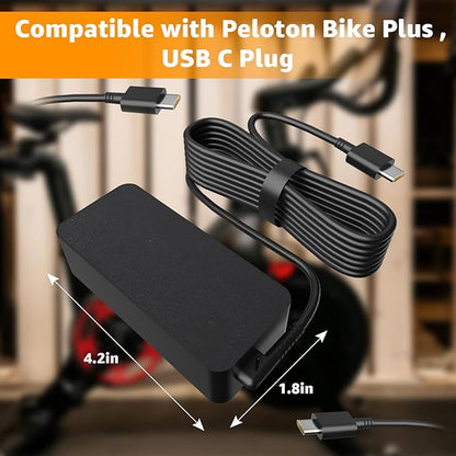 Charger for Peloton Bike Plus Power Cord, Replacement for Peloton Bike Plus Fitness Bike Console Power Cord (NOT for Original Bike), ONLY Compatible with PL-02